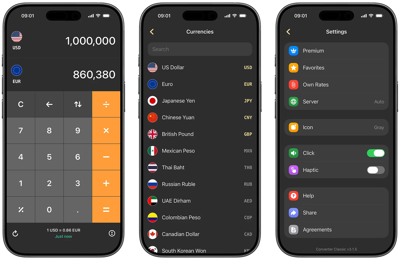Currency Converter for iOS and Android